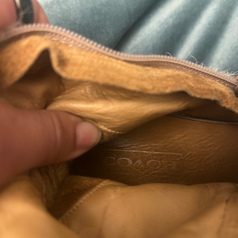 Coach Tan Suede Fur-Lined Boots - Picture 4 of 6